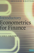 Introductory Econometrics for Finance 